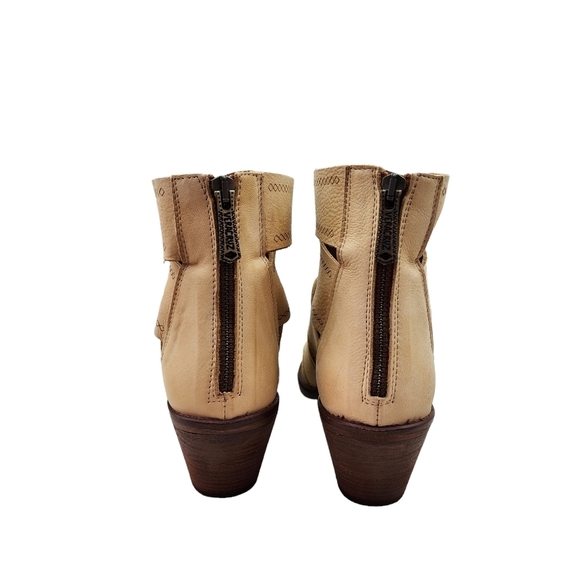 Sundance Women's Leather Veracruz Lex Boots Light Tan - Picture 5 of 8